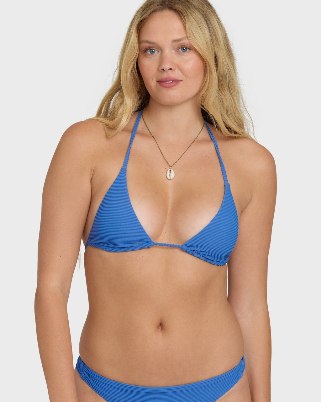 Tanlines Multi Triangle Bikini Top - True Blue