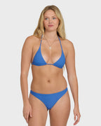 Tanlines Multi Triangle Bikini Top - True Blue