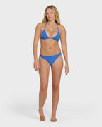 Tanlines Multi Triangle Bikini Top - True Blue