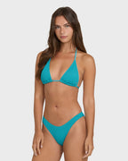 Summer High Triangle Bikini Top - Bright Marine