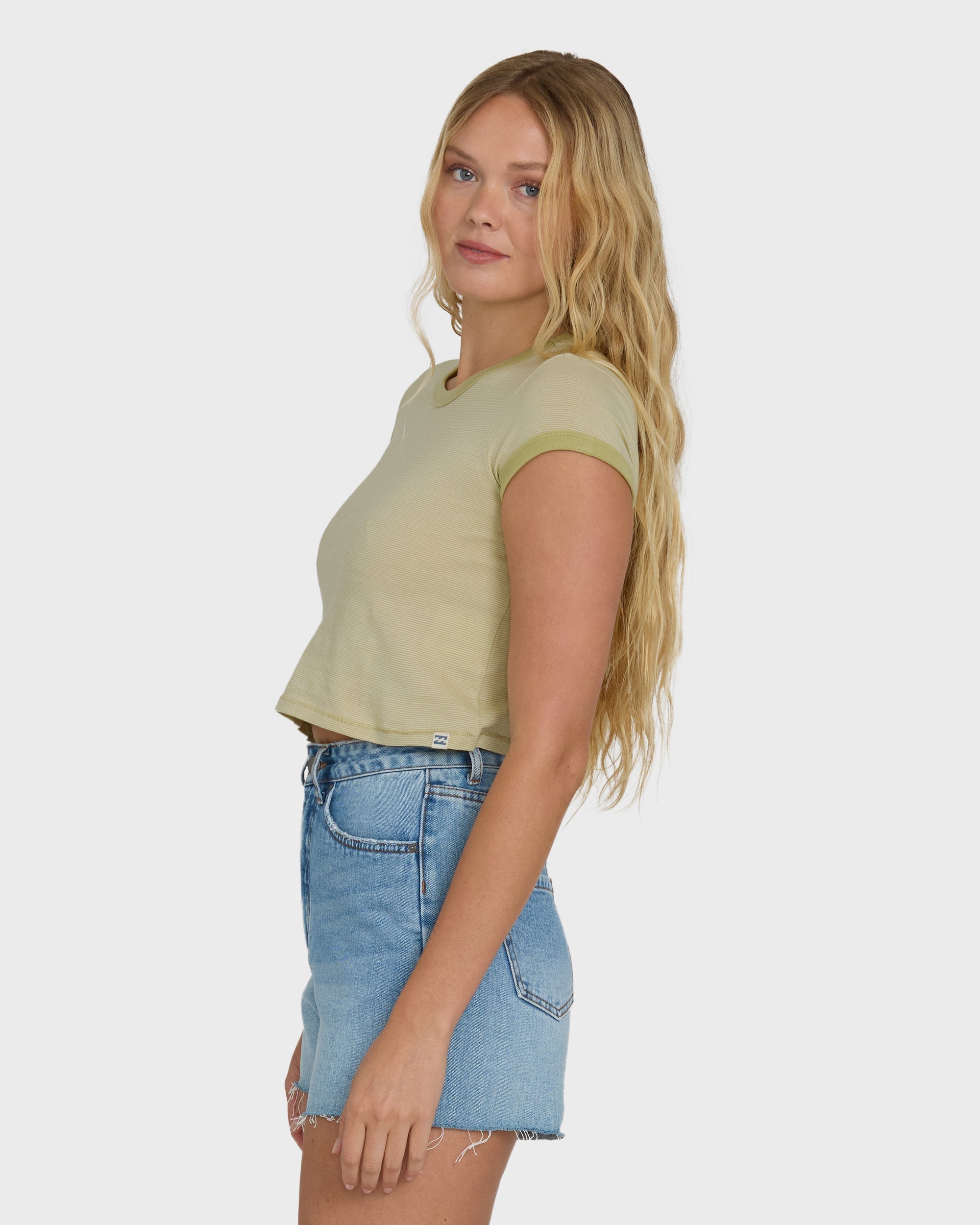 Daily Tee YD Short Sleeve Knit T-Shirt - Cactus