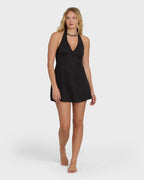 Sunny Sometimes Mini Dress - Black Sands
