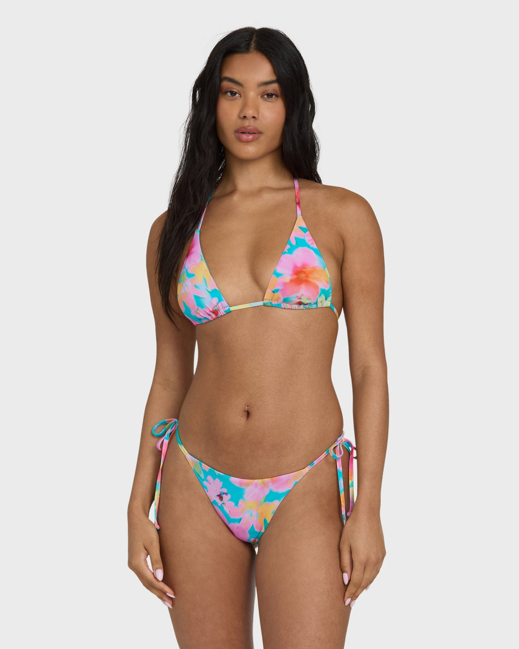 Pipe Dreams Multi Triangle Bikini Top - Bright Marine