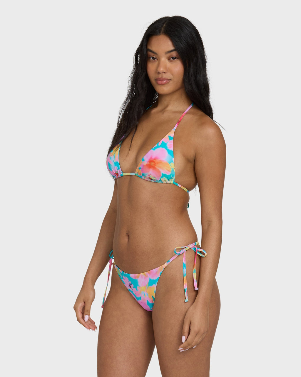 Pipe Dreams Multi Triangle Bikini Top - Bright Marine