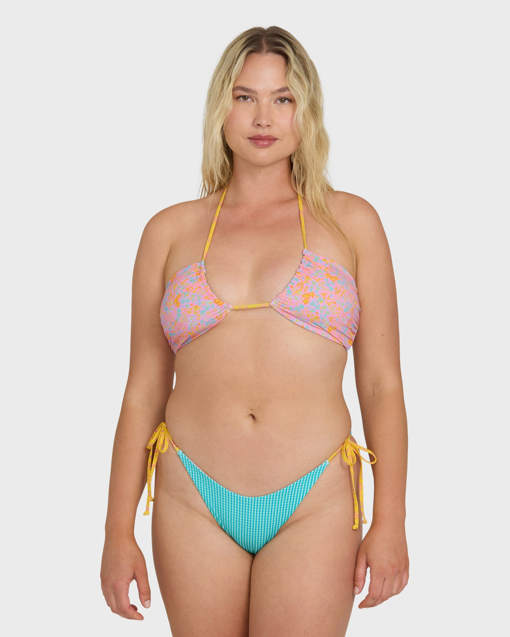 Babe Alert Dippi Reversible Tie-Side Bikini Bottoms - Agave