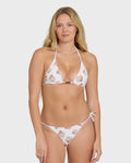 Sandy Shells Remi Triangle Bikini Top - Salt Crystal