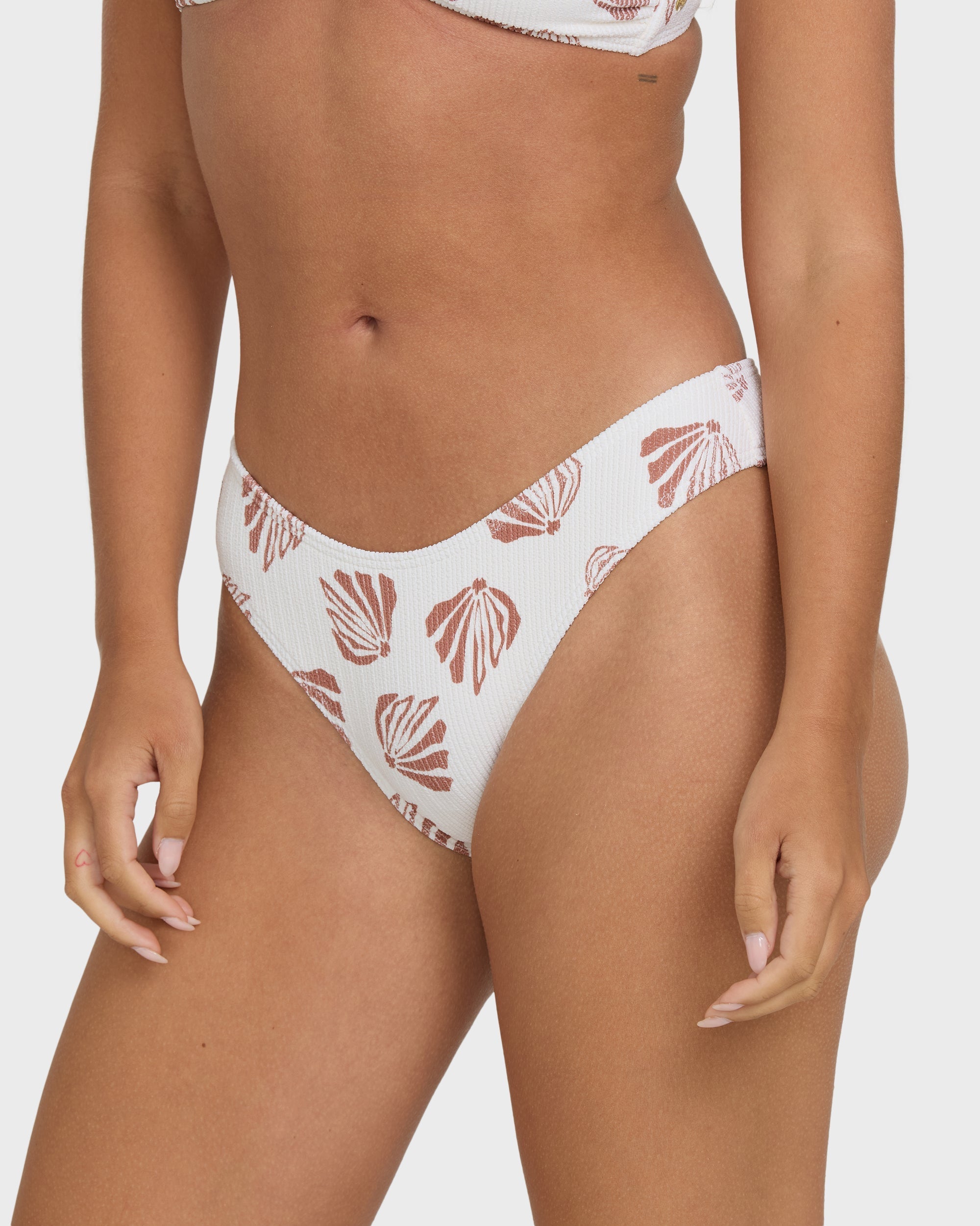 Sandy Shells Bondi Bikini Bottoms - Salt Crystal