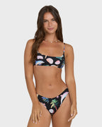 Party Wave Hike Bikini Bottoms - Black Pebble