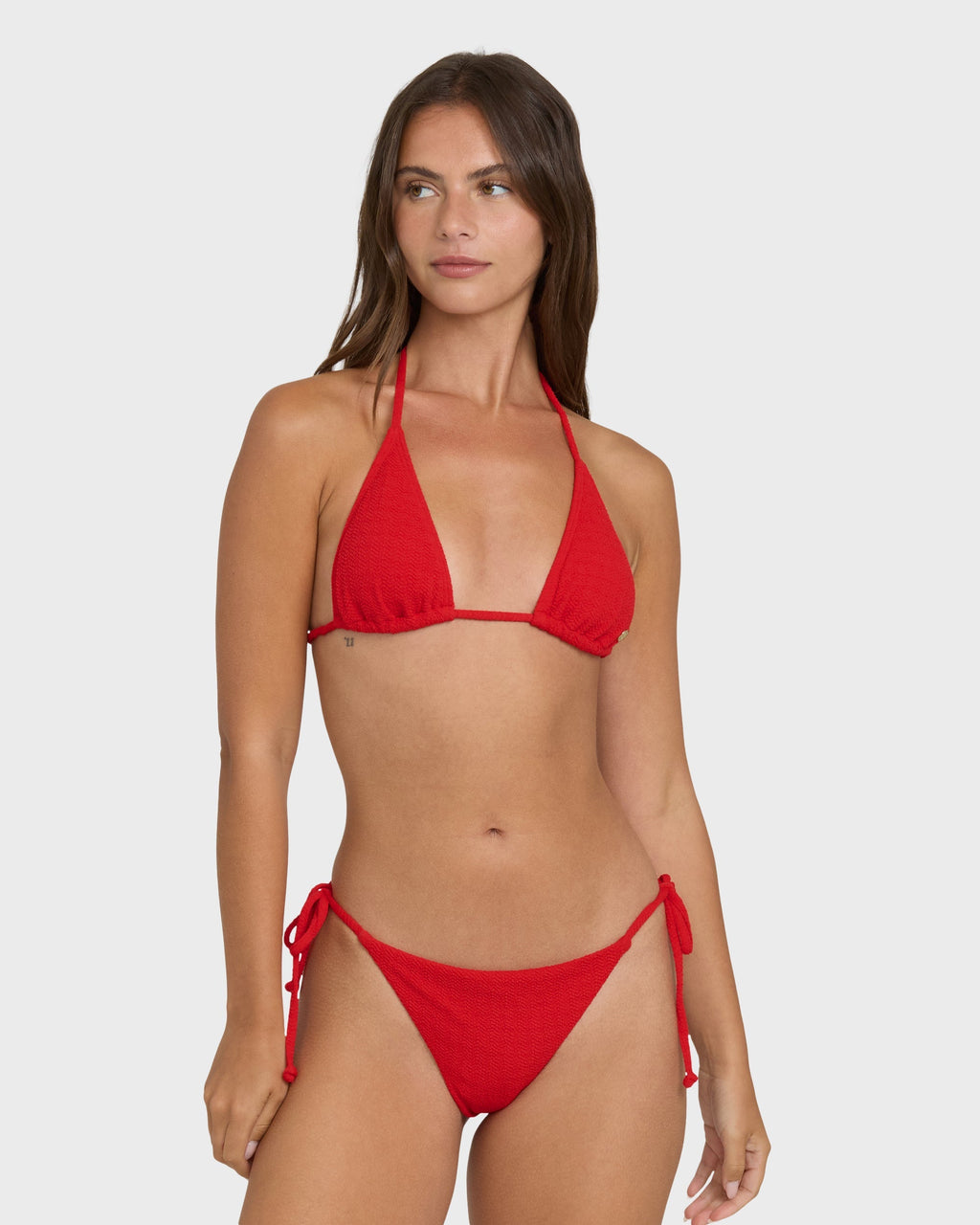 Rising Tide Remi Triangle Bikini Top - Fiesta Red