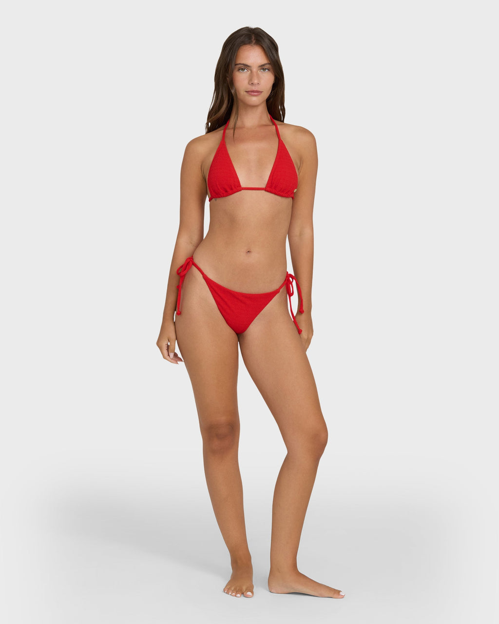 Rising Tide Remi Triangle Bikini Top - Fiesta Red