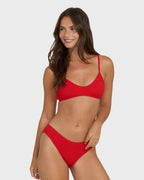 Rising Tide Bondi Medium Bikini Bottoms - Fiesta Red