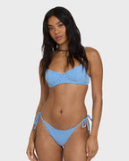 Mini Wave Check Helena Underwire Bikini Top - True Blue