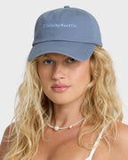 Curved Bill Dad Cap Hat - Blue Smoke