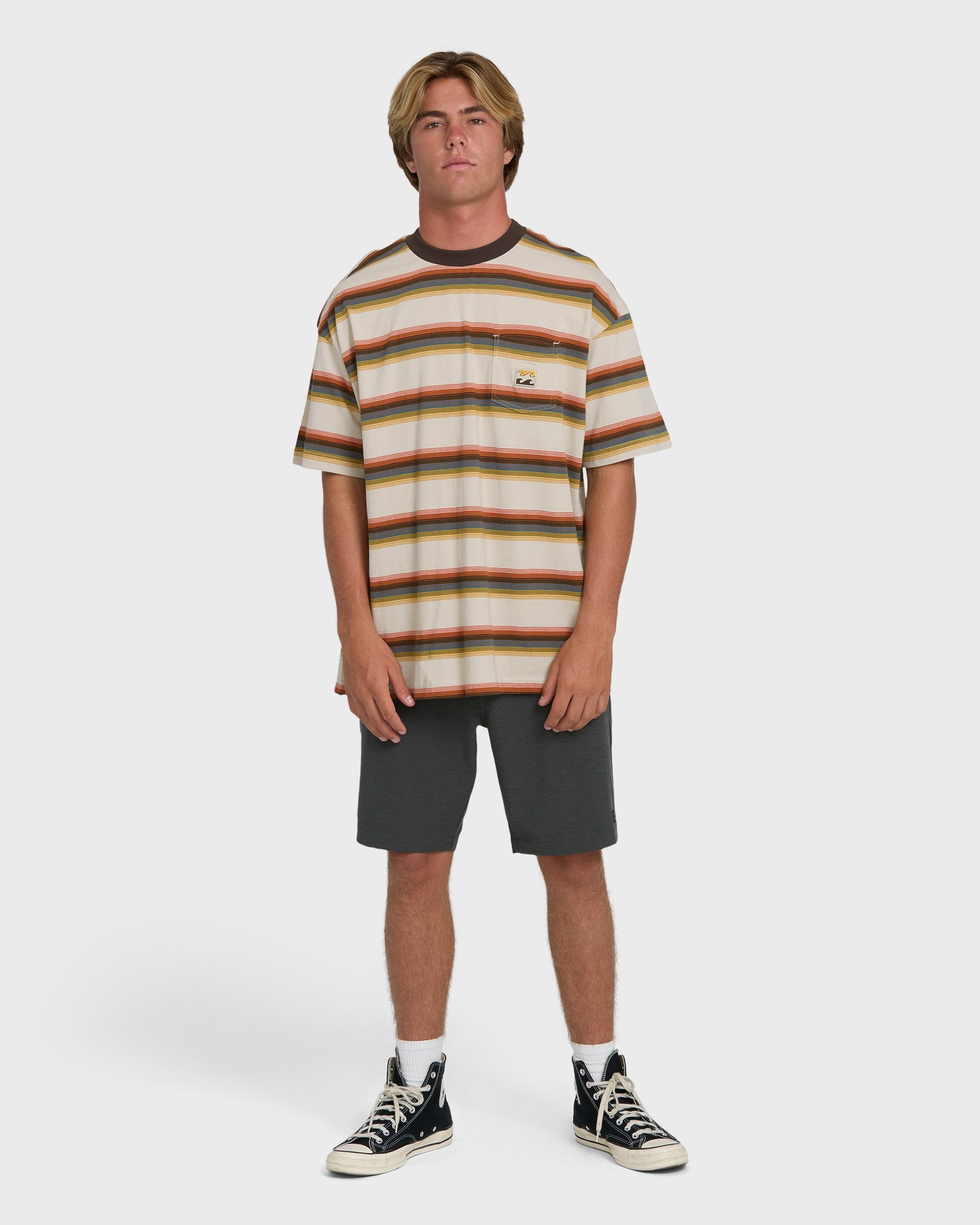 Baxter Short Sleeve Knit T-Shirt - Oatmeal