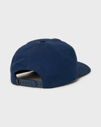 Caution Snapback Hat - Dark Denim
