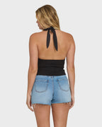 Sunny Sometimes Solid Tank Top - Black Sands