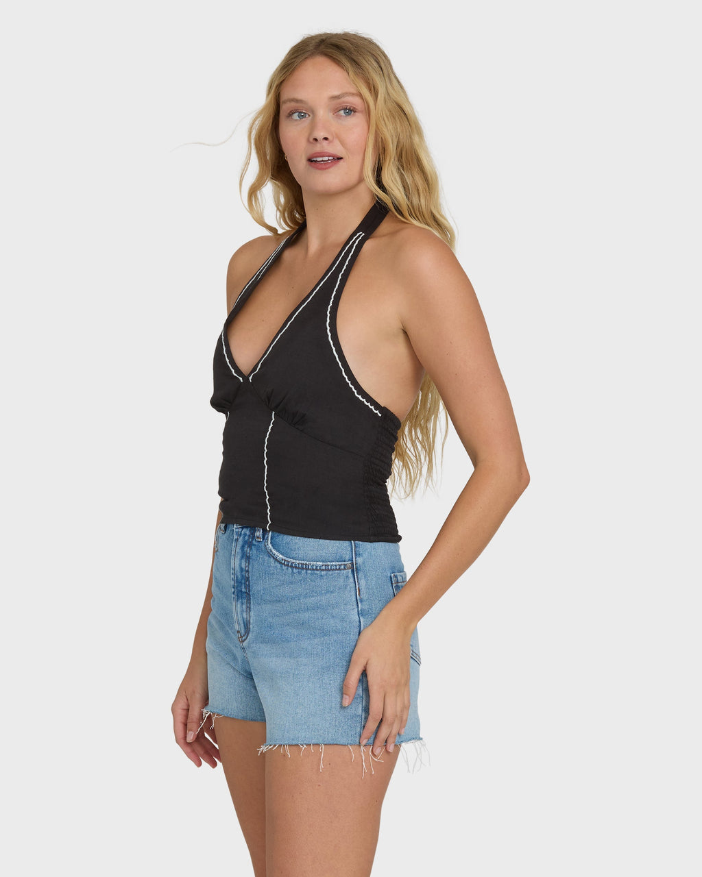 Sunny Sometimes Solid Tank Top - Black Sands