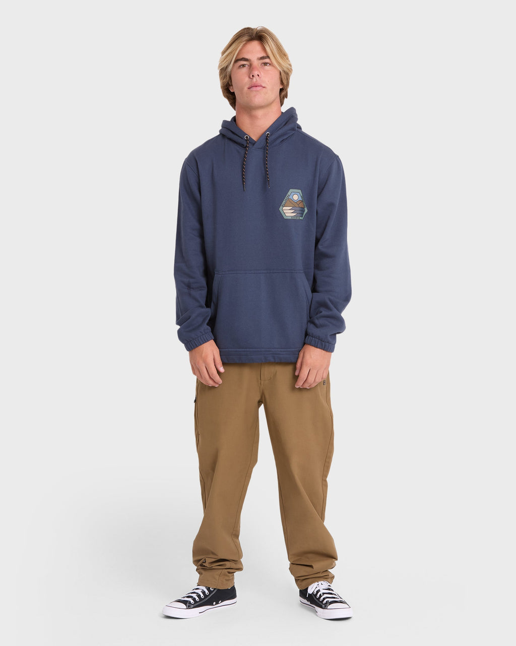 A/Div Compass Pullover Hoodie - Blue Graphite