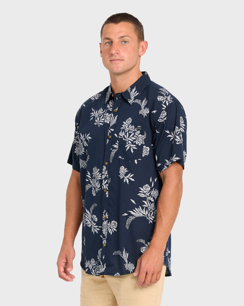 Sundays Short Sleeve Woven Shirt - True Navy