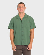 Victoria Vacay Short Sleeve Woven Shirt - Sea Spray