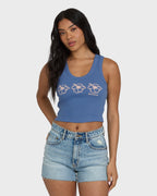 Headed To Sea Tank Top - Dutch Blue