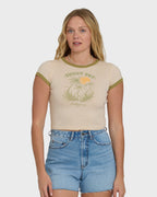 Sunny Out Short Sleeve Cotton T-Shirt - Dove