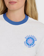 Sun Echoes Short Sleeve Cotton Graphic T-Shirt - Salt Crystal