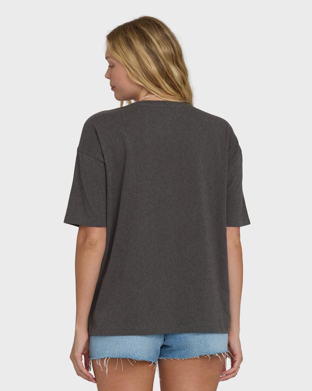 Natural Collection Short Sleeve Knit T-Shirt - Off Black