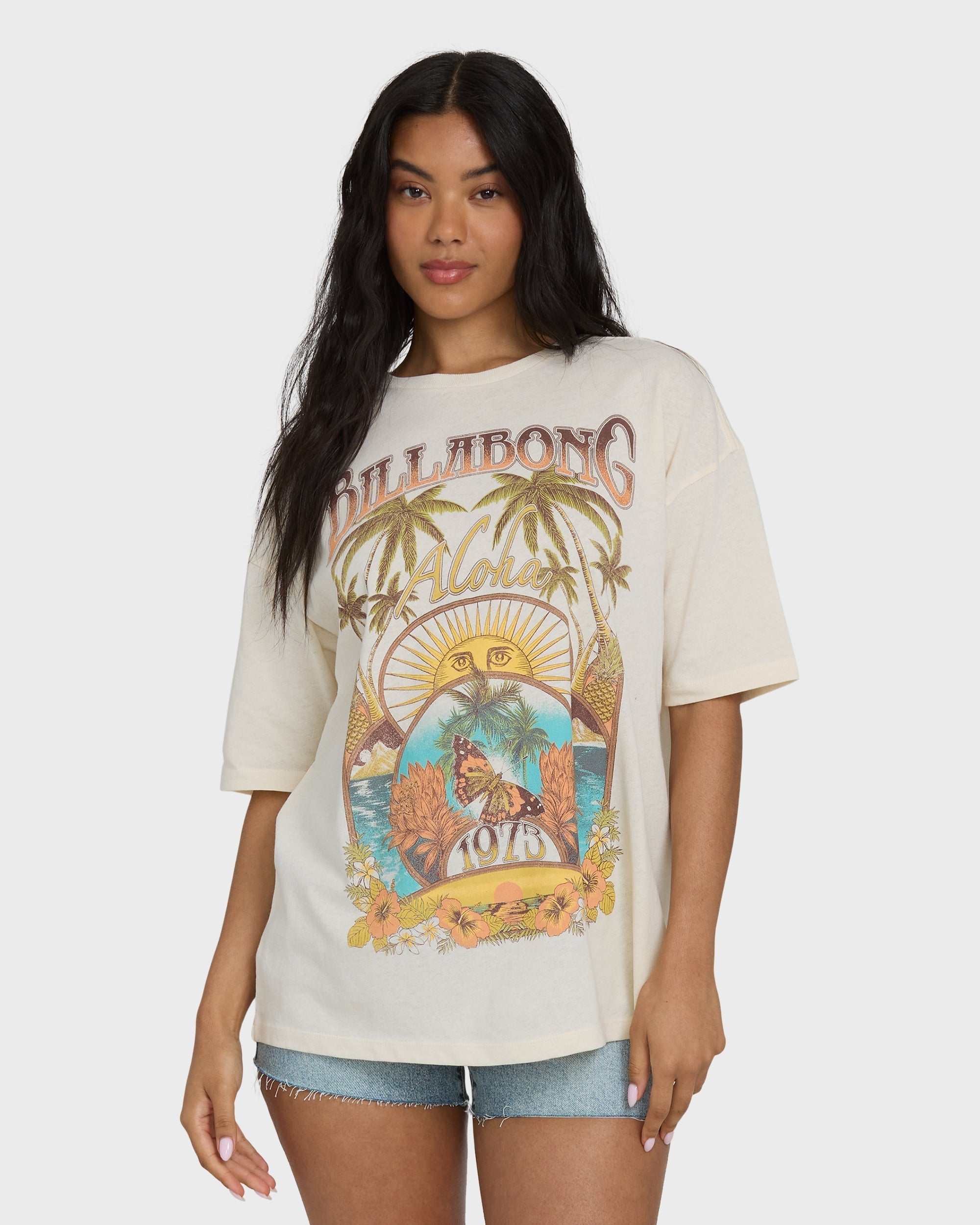 Forever Dawn Short Sleeve Knit T-Shirt - White Cap