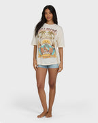 Forever Dawn Short Sleeve Knit T-Shirt - White Cap