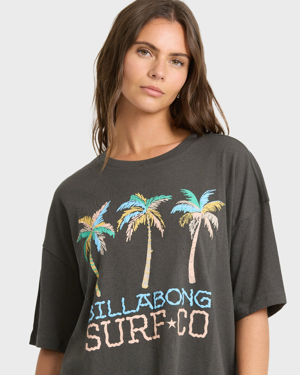 Found in Paradise Short Sleeve Knit T-Shirt - Off Black
