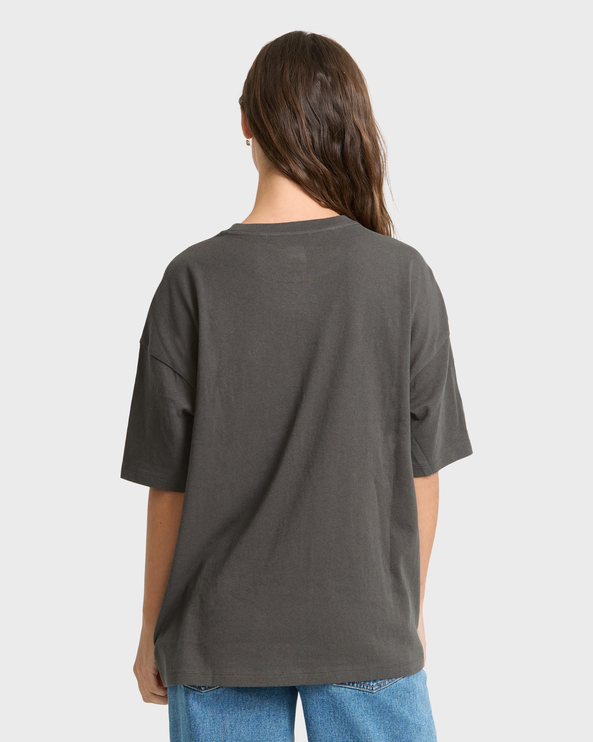 Found in Paradise Short Sleeve Knit T-Shirt - Off Black