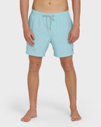 Lineup Solid Layback 16 Trunks - Dusty Blue