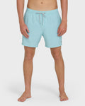 Lineup Solid Layback 16 Trunks - Dusty Blue