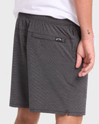 Crossfire Elastic Wave Washed 18 Amphibian Hybrid Shorts - Black