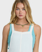 Beach Crush Romper - Salt Crystal