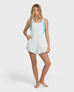 Beach Crush Romper - Salt Crystal