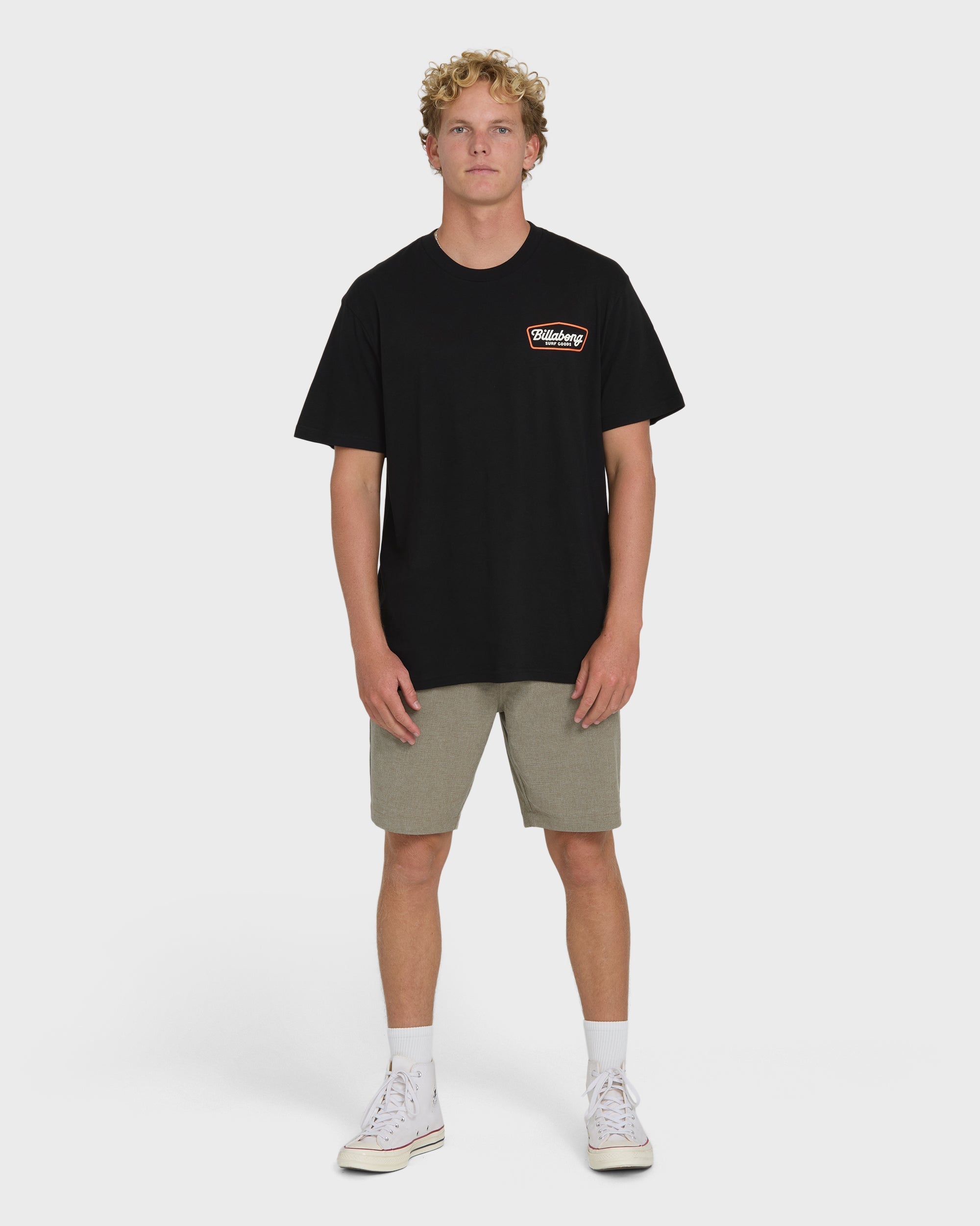 Off Duty Premium Short Sleeve Knit T-Shirt - Black