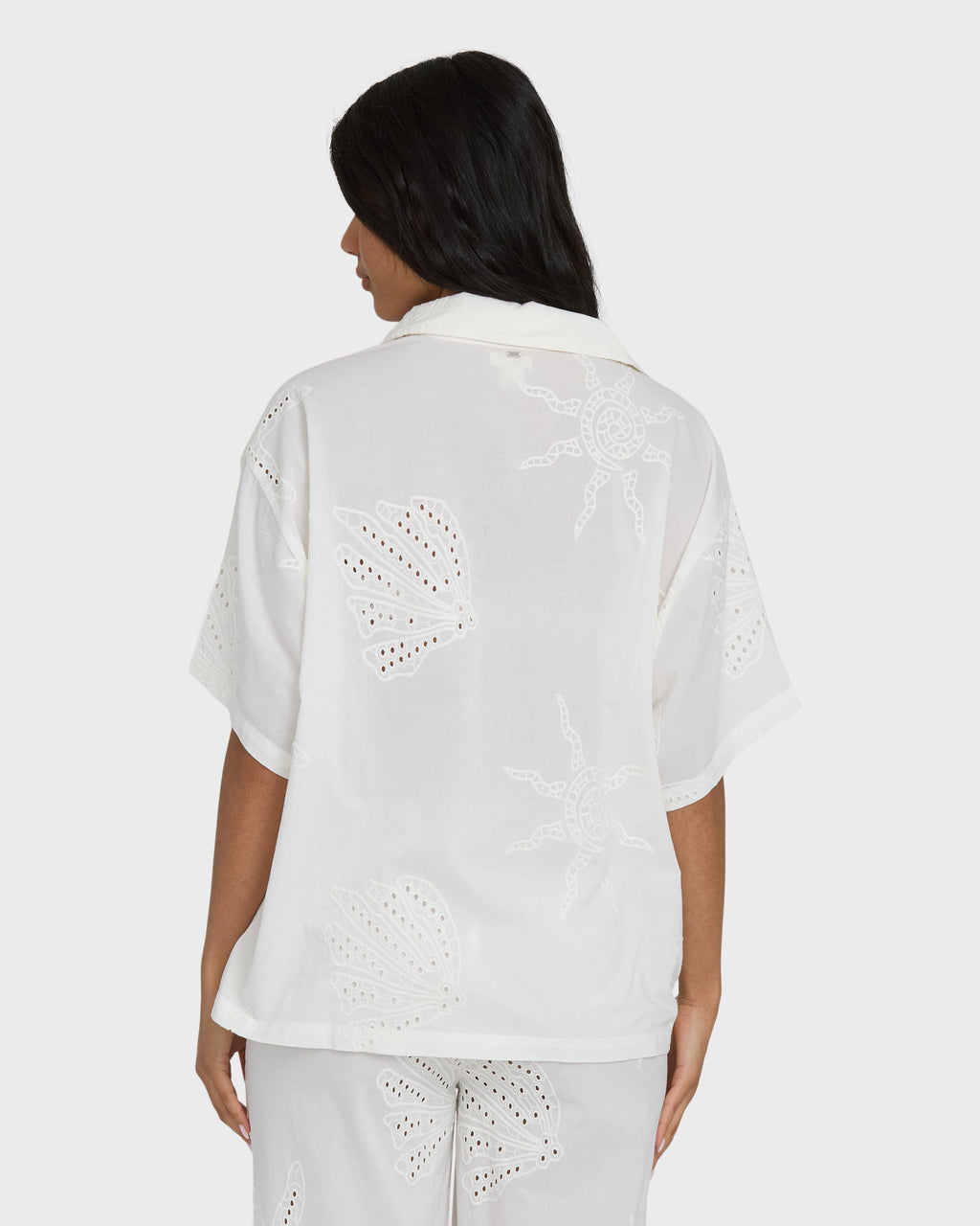 Beach Livin Woven Shirt - Salt Crystal
