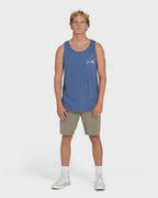 Crayon Wave Premium Tank Top - Blue Horizon