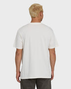 Stack Wave Washed Premium Short Sleeve Knit T-Shirt - Off White