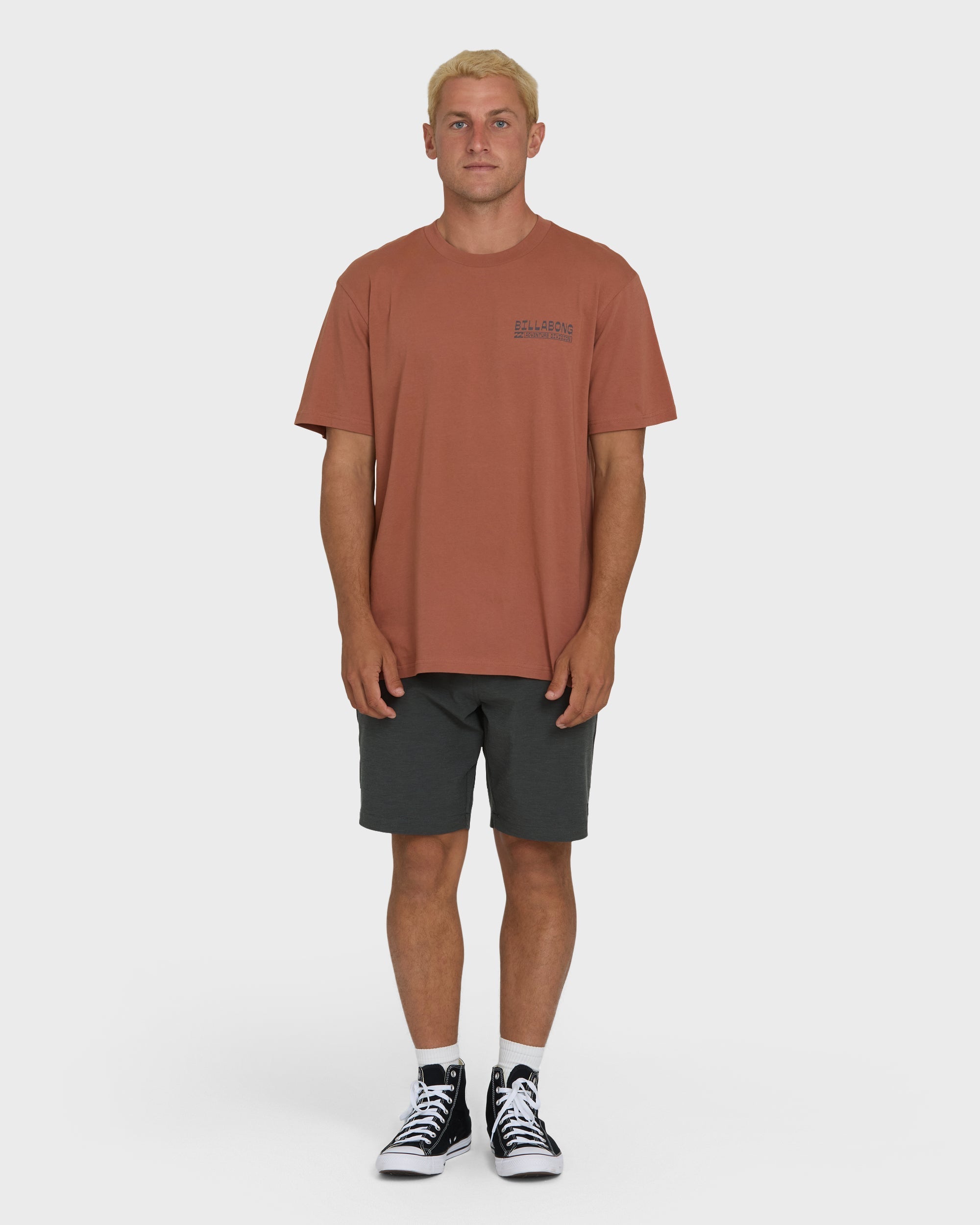 A/Div Agave Premium Short Sleeve Cotton T-Shirt - Cedar Wood