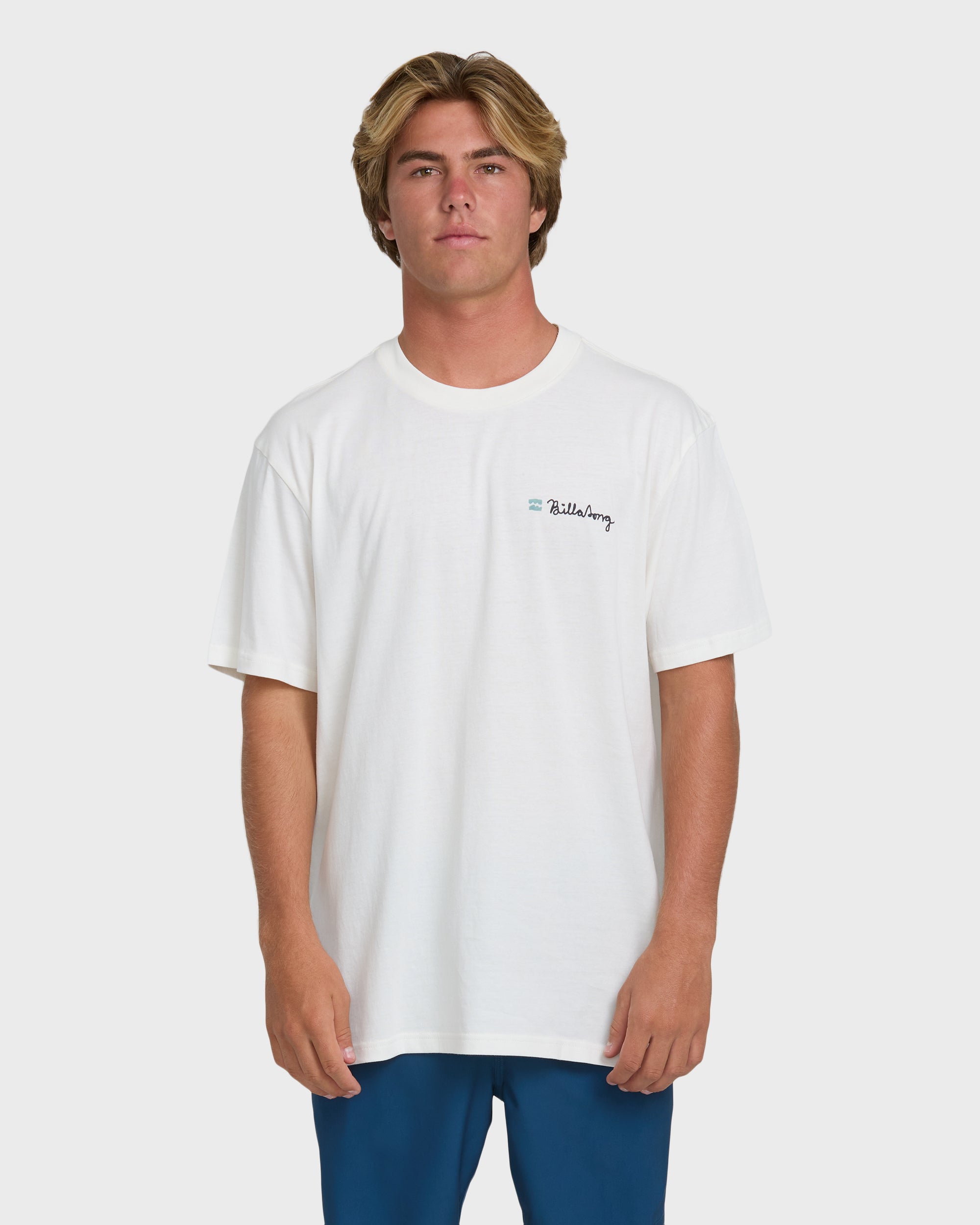 Making Tracks Premium Short Sleeve Knit T-Shirt - Off White