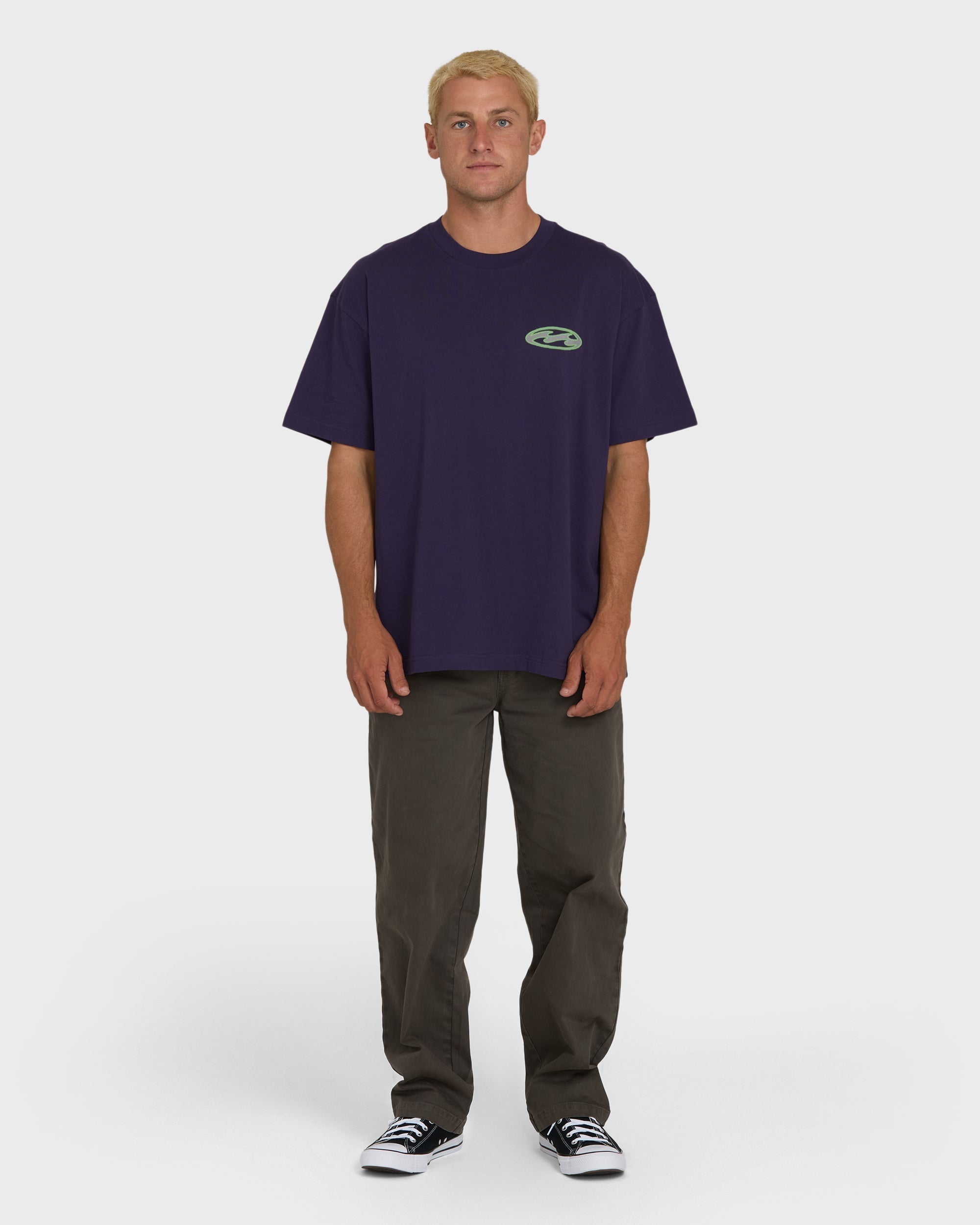 Bad Dog Tonedawg OG Short Sleeve Knit T-Shirt - Purple Velvet