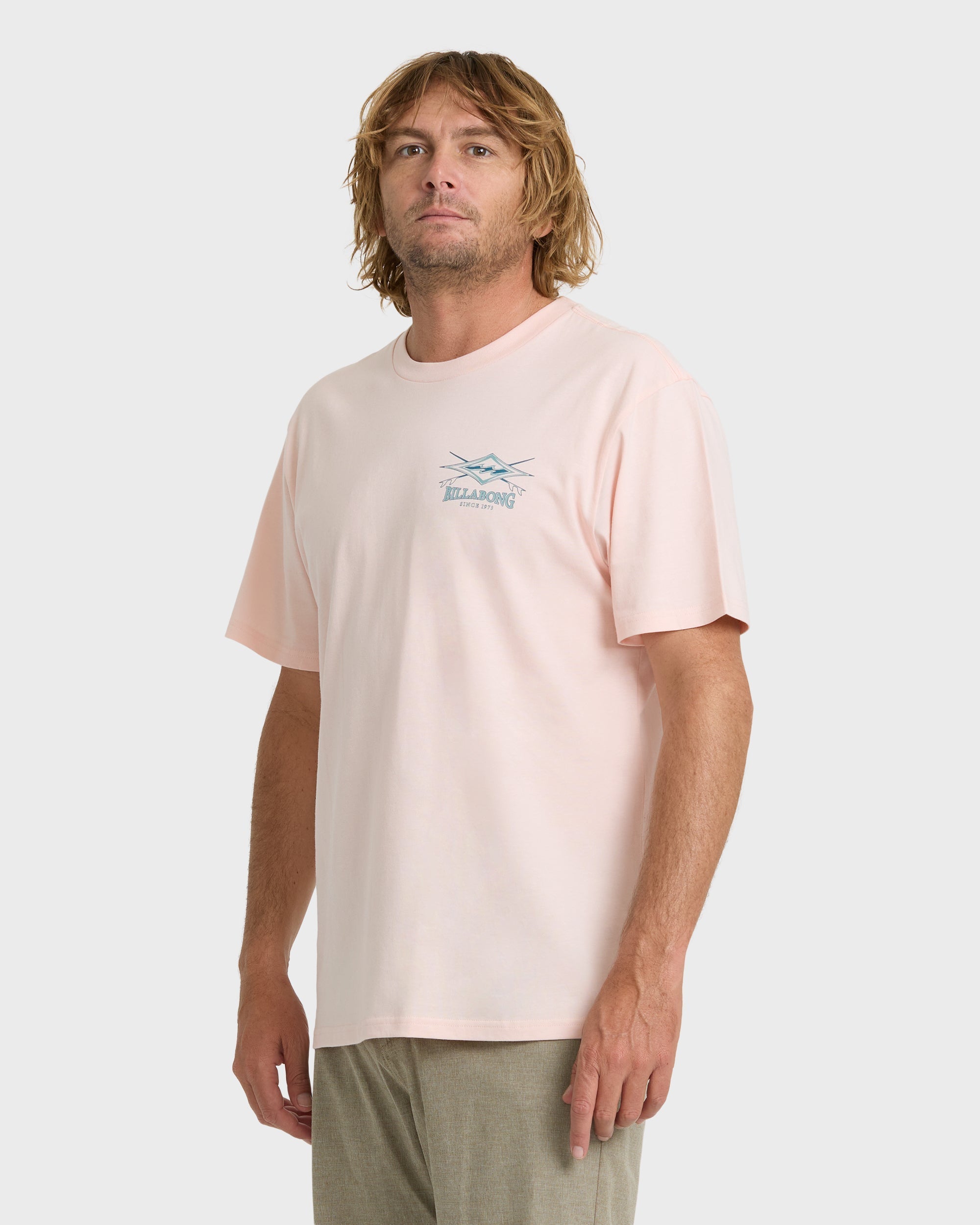Crossboards Premium Short Sleeve Knit T-Shirt - Light Pink