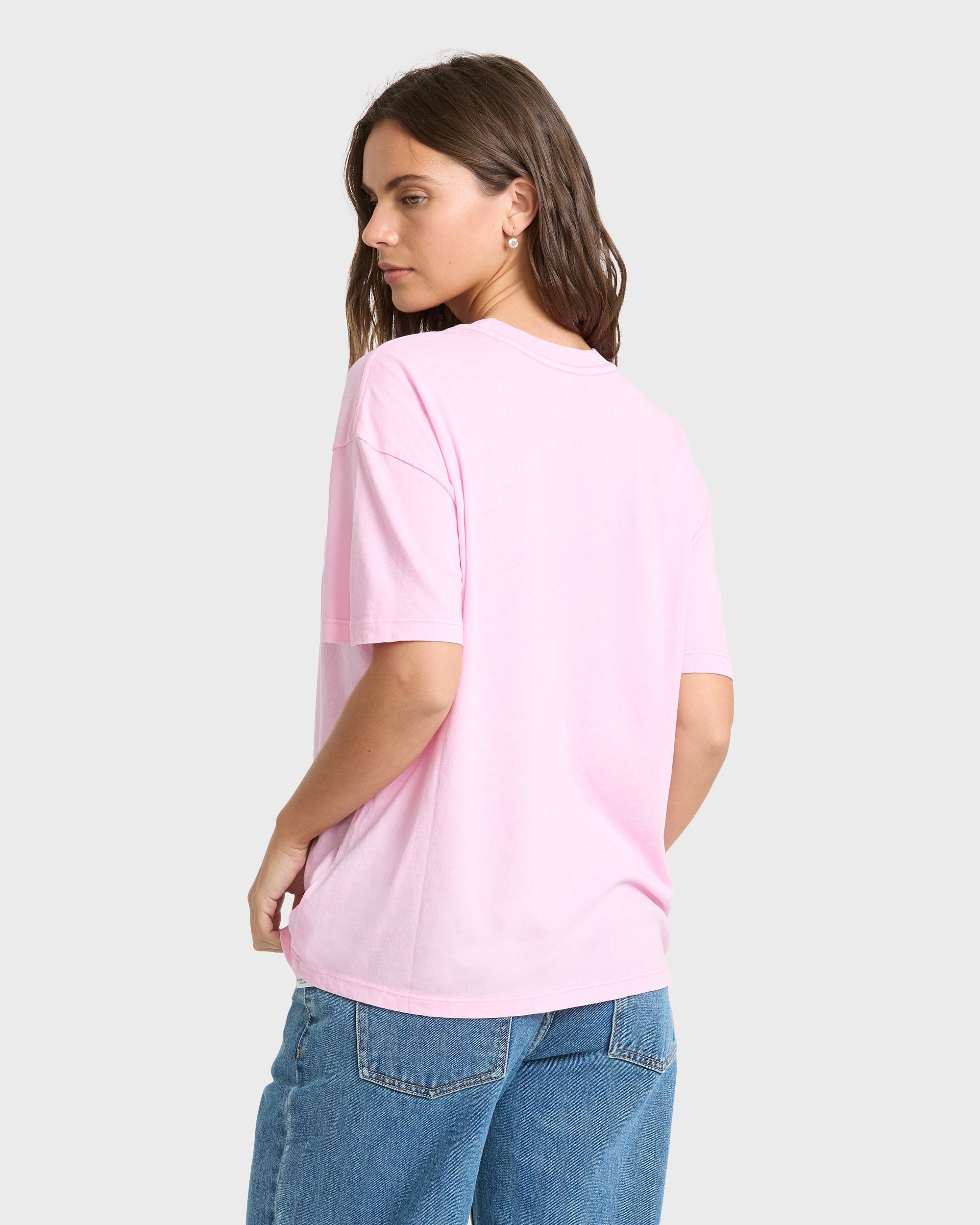 Vacay Forever Short Sleeve Knit T-Shirt - Prism Pink