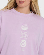 Echo Burnout Crewneck Sweatshirt - Sweet Lilac