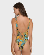 Des Tropiques One-piece Swimsuit - Black Multi