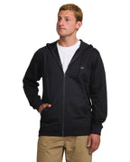 All Day Zip Front Hoodie - Black