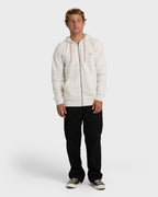 All Day Zip Front Hoodie - Oatmeal Heather.